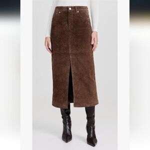 NWT BLANKNYC Suede Midi Skirt 100% Genuine Leather Size 26 Small NEW WITH TAGS